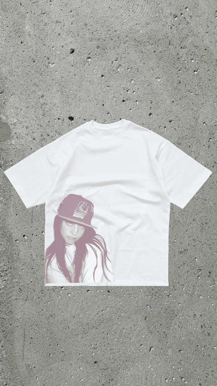billie eilish oversized white t-shirt